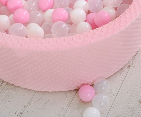 Suchy basen minky H-30 cm z piłkami 300szt. - różowy Suchy basen minky H-30 cm z piłkami 300szt. - różowy