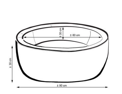 Suchy basen minky H-30 cm z piłkami 300szt. - różowy Suchy basen minky H-30 cm z piłkami 300szt. - różowy