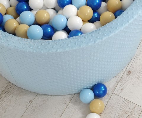 Suchy basen minky H-40 cm z piłkami 200szt.- misty blue Suchy basen minky H-40 cm z piłkami 200szt.- misty blue