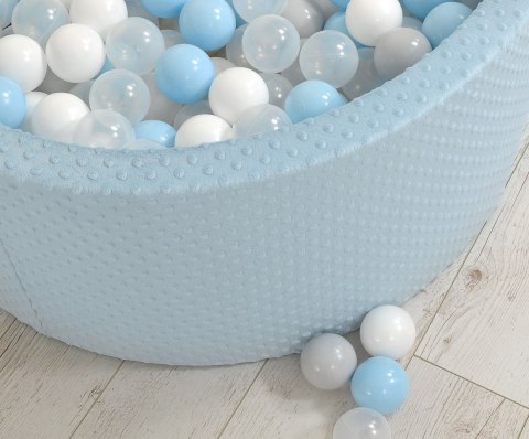 Suchy basen minky H-40 cm z piłkami 200szt.- misty blue Suchy basen minky H-40 cm z piłkami 200szt.- misty blue