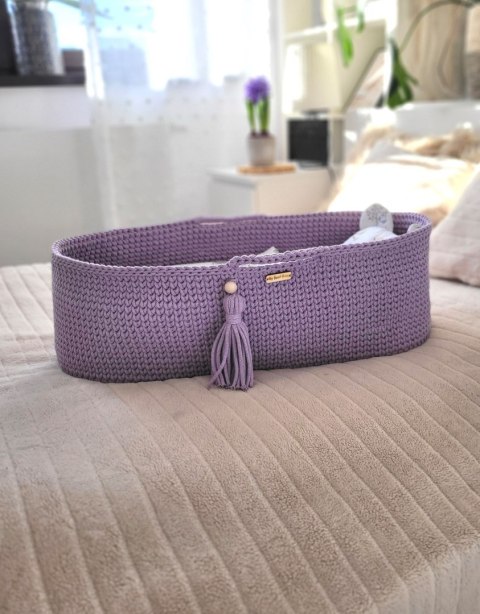 Kosz Mojżesza BOHO Handmade ze stojakiem lila Kosz Mojżesza BOHO Handmade ze stojakiem lila