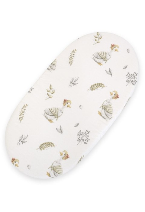 Prześcieradło bawełniane do kosza Mojżesza Boho wózka gondoli 75x35 cm - Gąski Prześcieradło bawełniane do kosza Mojżesza Boho wózka gondoli 75x35 cm - Gąski