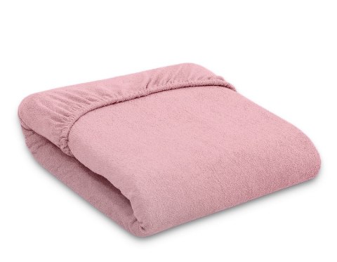 Przescieradło frotte do łóżeczka 120x60cm- brudny róż Przescieradło frotte do łóżeczka 120x60cm- brudny róż