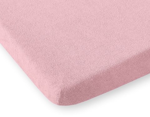 Przescieradło frotte do łóżeczka 120x60cm- brudny róż Przescieradło frotte do łóżeczka 120x60cm- brudny róż