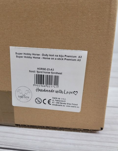 Hobby Horse Duży koń na kiju Premium - fiord koń fiordzki A3 Hobby Horse Duży koń na kiju Premium - fiord koń fiordzki A3