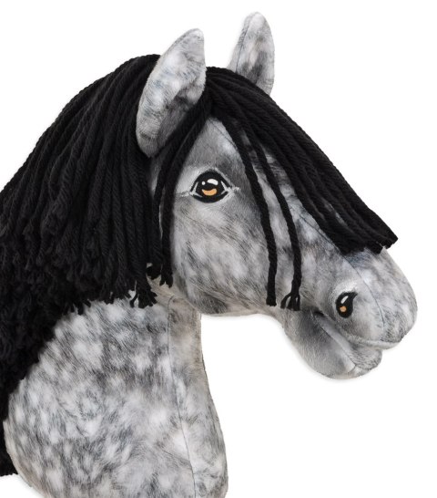 Hobby Horse Duży koń na kiju Premium - siwek jabłkowity z czarną grzywą A3 Hobby Horse Duży koń na kiju Premium - siwek jabłkowity z czarną grzywą A3