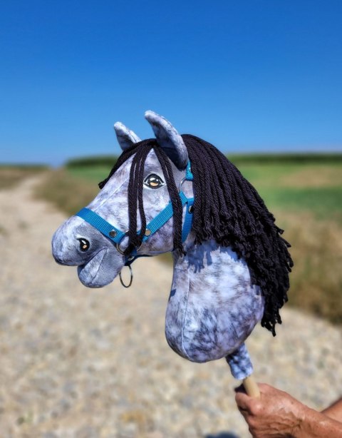 Hobby Horse Duży koń na kiju Premium - siwek jabłkowity z czarną grzywą A3 Hobby Horse Duży koń na kiju Premium - siwek jabłkowity z czarną grzywą A3