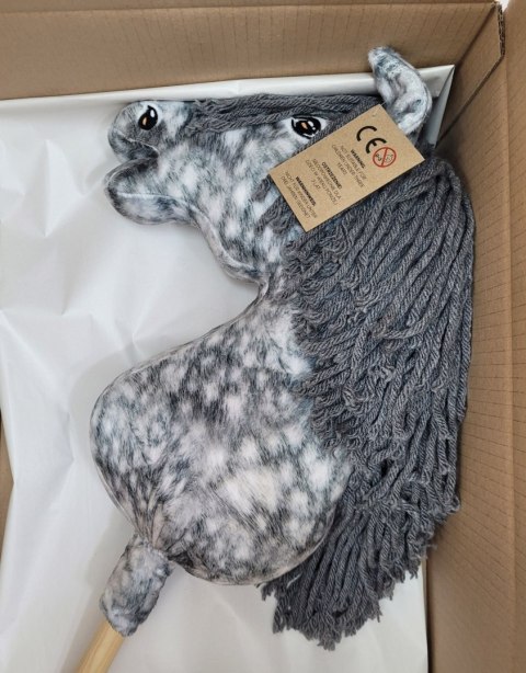 Hobby Horse Duży koń na kiju Premium - siwek jabłkowity z siwą grzywą A3 Hobby Horse Duży koń na kiju Premium - siwek jabłkowity z siwą grzywą A3