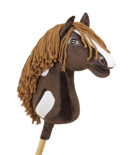Hobby Horse Duży koń na kiju Premium - western ciemnogniady z brązową grzywą A3 Hobby Horse Duży koń na kiju Premium - western ciemnogniady z brązową grzywą A3