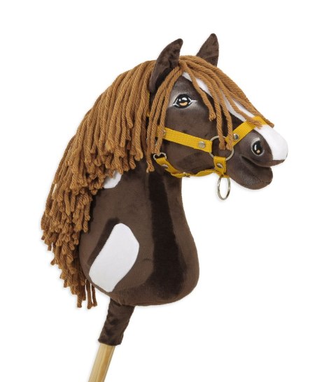 Hobby Horse Duży koń na kiju Premium - western ciemnogniady z brązową grzywą A3 Hobby Horse Duży koń na kiju Premium - western ciemnogniady z brązową grzywą A3