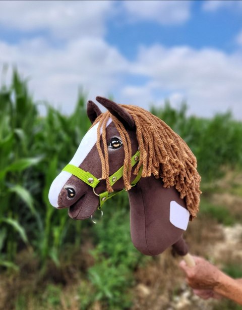Hobby Horse Duży koń na kiju Premium - western ciemnogniady z brązową grzywą A3 Hobby Horse Duży koń na kiju Premium - western ciemnogniady z brązową grzywą A3
