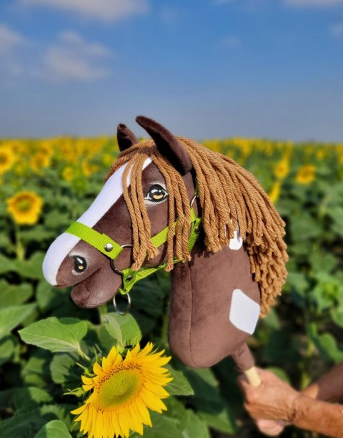 Hobby Horse Duży koń na kiju Premium - western ciemnogniady z brązową grzywą A3 Hobby Horse Duży koń na kiju Premium - western ciemnogniady z brązową grzywą A3