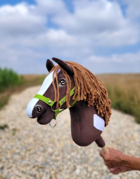 Hobby Horse Duży koń na kiju Premium - western ciemnogniady z brązową grzywą A3 Hobby Horse Duży koń na kiju Premium - western ciemnogniady z brązową grzywą A3