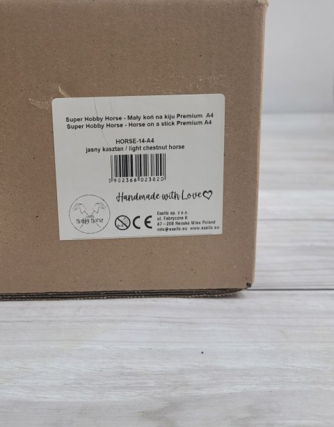Hobby Horse Mały koń na kiju Premium - jasny kasztan A4 Hobby Horse Mały koń na kiju Premium - jasny kasztan A4