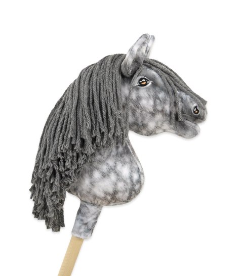Hobby Horse Mały koń na kiju Premium - siwek jabłkowity z siwą grzywą A4 Hobby Horse Mały koń na kiju Premium - siwek jabłkowity z siwą grzywą A4