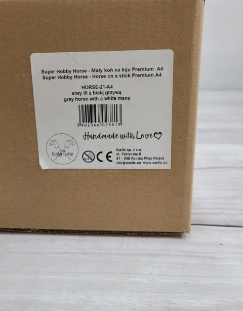 Hobby Horse Mały koń na kiju Premium - siwy III A4 Hobby Horse Mały koń na kiju Premium - siwy III A4