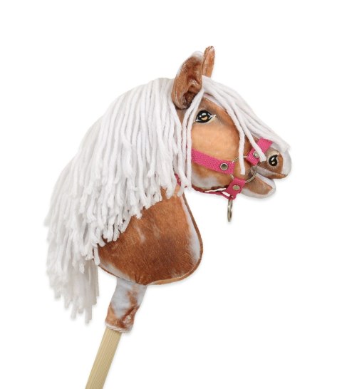 Hobby Horse Mały koń na kiju Premium - srokaty tobiano z białą grzywą A4 Hobby Horse Mały koń na kiju Premium - srokaty tobiano z białą grzywą A4
