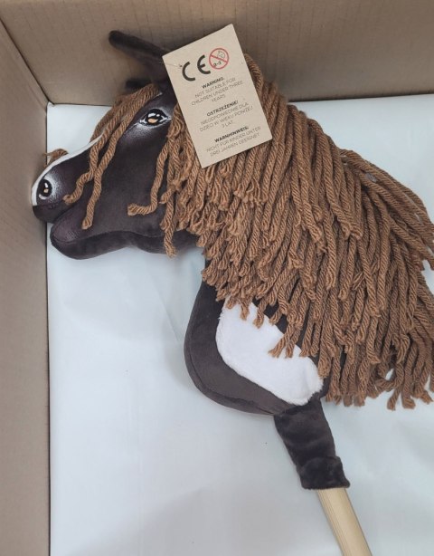 Hobby Horse Mały koń na kiju Premium - western ciemnogniady z ciemną grzywą A4 Hobby Horse Mały koń na kiju Premium - western ciemnogniady z ciemną grzywą A4