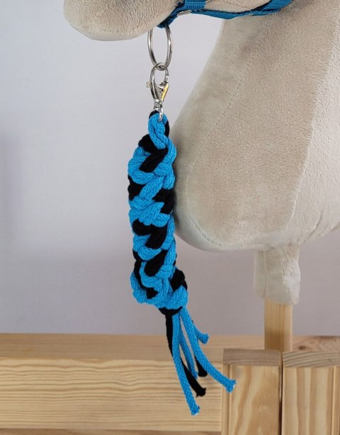 Uwiąz dla Hobby Horse ze sznurka - czarno-turkusowy Uwiąz dla Hobby Horse ze sznurka - czarno-turkusowy