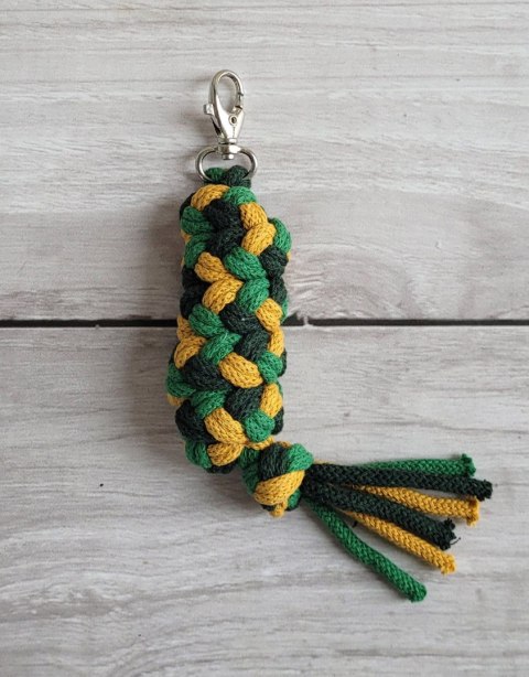 Uwiąz dla Hobby Horse ze sznurka - musztardowy/ zielony/ butelkowa zieleń Uwiąz dla Hobby Horse ze sznurka - musztardowy/ zielony/ butelkowa zieleń