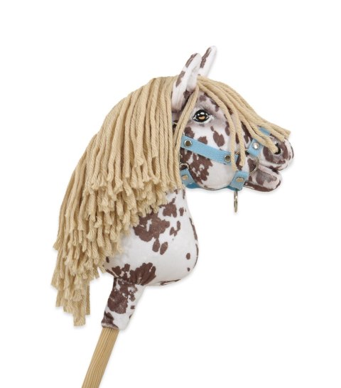 Hobby Horse Mały koń na kiju Premium - tarantowaty biało-brązowy z beżową grzywą A4 Hobby Horse Mały koń na kiju Premium - tarantowaty biało-brązowy z beżową grzywą A4