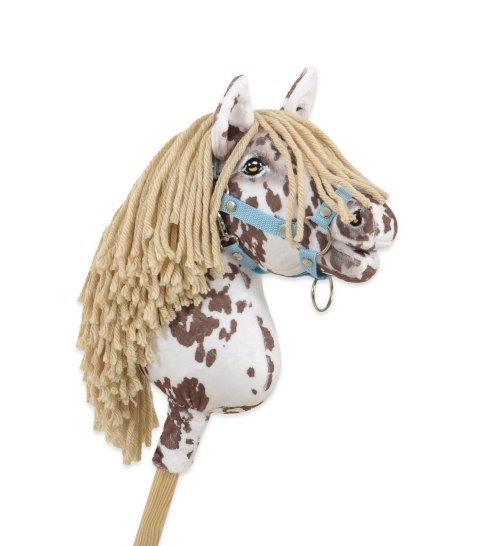 Hobby Horse Mały koń na kiju Premium - tarantowaty biało-brązowy z beżową grzywą A4 Hobby Horse Mały koń na kiju Premium - tarantowaty biało-brązowy z beżową grzywą A4