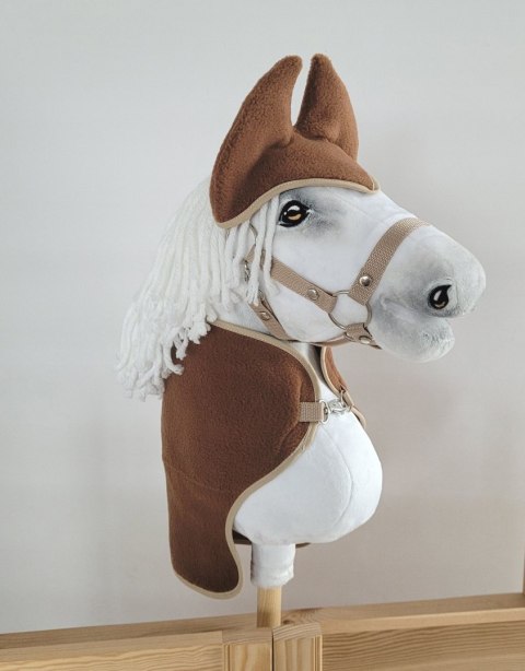 Zestaw dla Hobby Horse A4: derka + nauszniki -brązowy Zestaw dla Hobby Horse A4: derka + nauszniki -brązowy
