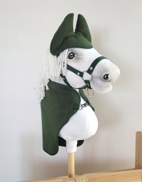 Zestaw dla Hobby Horse A4: derka + nauszniki - butelkowa zieleń Zestaw dla Hobby Horse A4: derka + nauszniki - butelkowa zieleń