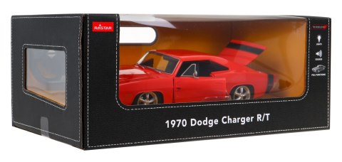 1970 Dodge Charger RT czerwony RASTAR model 1:16 Zdalnie sterowane auto + Pilot 1970 Dodge Charger RT czerwony RASTAR model 1:16 Zdalnie sterowane auto + Pilot