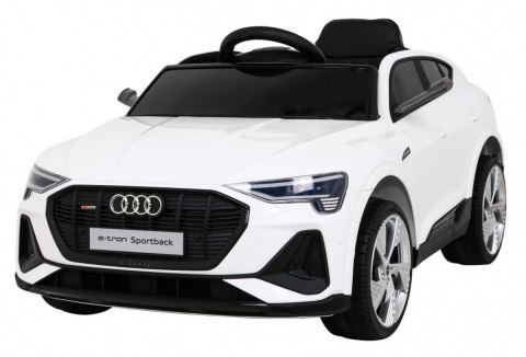 Audi E-Tron Sportback dla dzieci Biały + Pilot + Napęd 4x4 + Wolny Start + Radio MP3 + LED Audi E-Tron Sportback dla dzieci Biały + Pilot + Napęd 4x4 + Wolny Start + Radio MP3 + LED