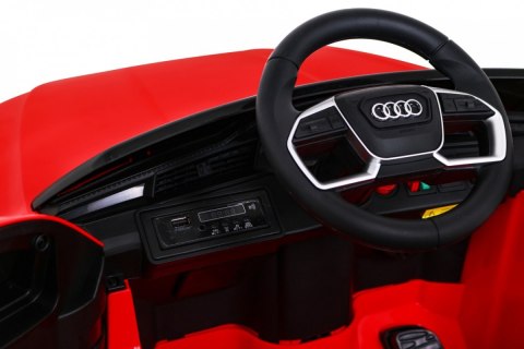 Audi E-Tron Sportback dla dzieci Czerwony + Pilot + Napęd 4x4 + Wolny Start + Radio MP3 + LED Audi E-Tron Sportback dla dzieci Czerwony + Pilot + Napęd 4x4 + Wolny Start + Radio MP3 + LED