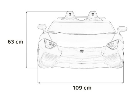 Auto Lamborghini Aventador SV na akumulator dla 2 dzieci Szary + Pilot 2,4 GHz + Pianka EVA + Audio LED Auto Lamborghini Aventador SV na akumulator dla 2 dzieci Szary + Pilot 2,4 GHz + Pianka EVA + Audio LED