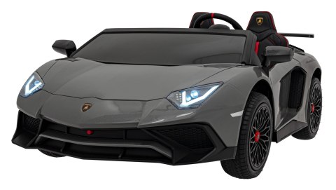 Auto Lamborghini Aventador SV na akumulator dla 2 dzieci Szary + Pilot 2,4 GHz + Pianka EVA + Audio LED Auto Lamborghini Aventador SV na akumulator dla 2 dzieci Szary + Pilot 2,4 GHz + Pianka EVA + Audio LED