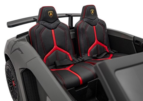 Auto Lamborghini Aventador SV na akumulator dla 2 dzieci Szary + Pilot 2,4 GHz + Pianka EVA + Audio LED Auto Lamborghini Aventador SV na akumulator dla 2 dzieci Szary + Pilot 2,4 GHz + Pianka EVA + Audio LED