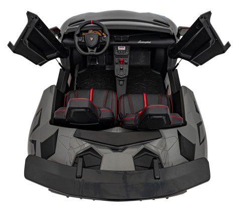 Auto Lamborghini Aventador SV na akumulator dla 2 dzieci Szary + Pilot 2,4 GHz + Pianka EVA + Audio LED Auto Lamborghini Aventador SV na akumulator dla 2 dzieci Szary + Pilot 2,4 GHz + Pianka EVA + Audio LED