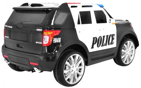 Auto SUV Police na akumulator dla dzieci + Syreny + Światła + Megafon + Pilot + Wolny Start + EVA + Naklejki Auto SUV Police na akumulator dla dzieci + Syreny + Światła + Megafon + Pilot + Wolny Start + EVA + Naklejki