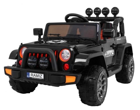 Auto Terenowe Full Time 4WD dla dzieci Czarny + Napęd 4x4 + Pilot + Audio LED + Schowek Auto Terenowe Full Time 4WD dla dzieci Czarny + Napęd 4x4 + Pilot + Audio LED + Schowek