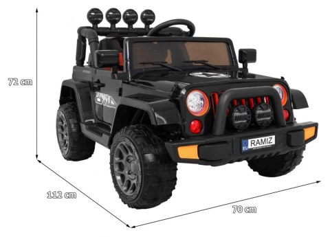 Auto Terenowe Full Time 4WD dla dzieci Czarny + Napęd 4x4 + Pilot + Audio LED + Schowek Auto Terenowe Full Time 4WD dla dzieci Czarny + Napęd 4x4 + Pilot + Audio LED + Schowek