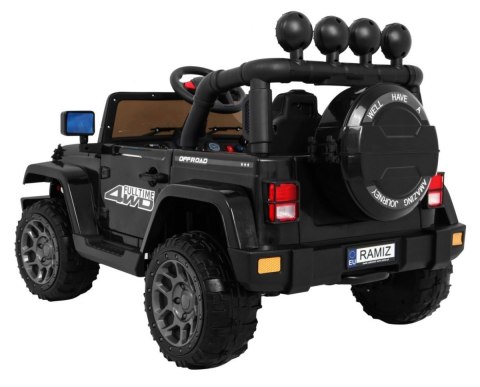 Auto Terenowe Full Time 4WD dla dzieci Czarny + Napęd 4x4 + Pilot + Audio LED + Schowek Auto Terenowe Full Time 4WD dla dzieci Czarny + Napęd 4x4 + Pilot + Audio LED + Schowek