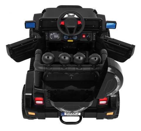 Auto Terenowe Full Time 4WD dla dzieci Czarny + Napęd 4x4 + Pilot + Audio LED + Schowek Auto Terenowe Full Time 4WD dla dzieci Czarny + Napęd 4x4 + Pilot + Audio LED + Schowek