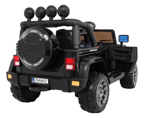 Auto Terenowe Full Time 4WD dla dzieci Czarny + Napęd 4x4 + Pilot + Audio LED + Schowek Auto Terenowe Full Time 4WD dla dzieci Czarny + Napęd 4x4 + Pilot + Audio LED + Schowek