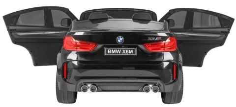 BMW X6M XXL dla 2 dzieci Czarny + Pilot + Ekoskóra + Pasy + Wolny Start + MP3 USB + LED BMW X6M XXL dla 2 dzieci Czarny + Pilot + Ekoskóra + Pasy + Wolny Start + MP3 USB + LED