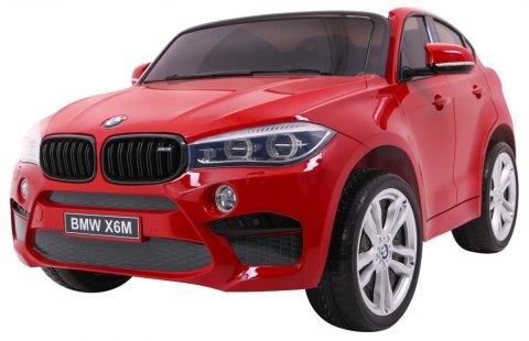 BMW X6M XXL dla 2 dzieci Lakier Czerwony + Pilot + Ekoskóra + Pasy + Wolny Start + MP3 + LED BMW X6M XXL dla 2 dzieci Lakier Czerwony + Pilot + Ekoskóra + Pasy + Wolny Start + MP3 + LED