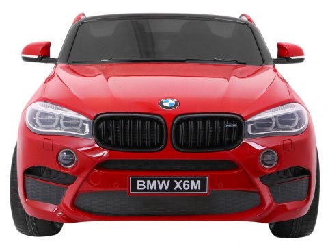 BMW X6M XXL dla 2 dzieci Lakier Czerwony + Pilot + Ekoskóra + Pasy + Wolny Start + MP3 + LED BMW X6M XXL dla 2 dzieci Lakier Czerwony + Pilot + Ekoskóra + Pasy + Wolny Start + MP3 + LED