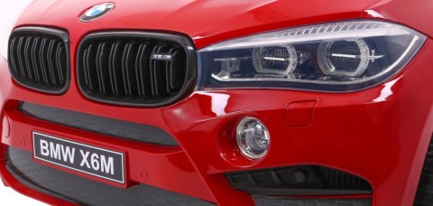 BMW X6M XXL dla 2 dzieci Lakier Czerwony + Pilot + Ekoskóra + Pasy + Wolny Start + MP3 + LED BMW X6M XXL dla 2 dzieci Lakier Czerwony + Pilot + Ekoskóra + Pasy + Wolny Start + MP3 + LED