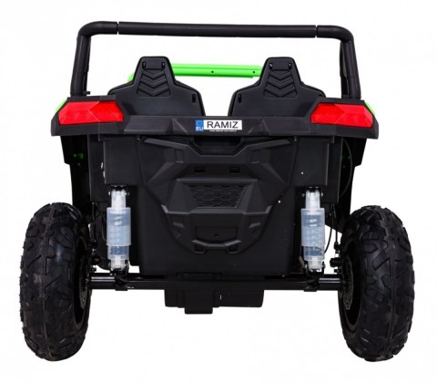 Buggy ATV Strong Racing dla 2 dzieci Zielony + Silnik bezszczotkowy + Pompowane koła + Audio LED Buggy ATV Strong Racing dla 2 dzieci Zielony + Silnik bezszczotkowy + Pompowane koła + Audio LED