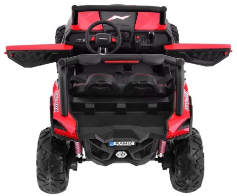 Buggy SuperStar dla dzieci Czerwony + Napęd 4x4 + Pilot + Bagażnik + MP3 LED + Blokada drzwi Buggy SuperStar dla dzieci Czerwony + Napęd 4x4 + Pilot + Bagażnik + MP3 LED + Blokada drzwi