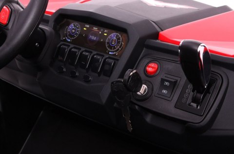 Buggy SuperStar dla dzieci Czerwony + Napęd 4x4 + Pilot + Bagażnik + MP3 LED + Blokada drzwi Buggy SuperStar dla dzieci Czerwony + Napęd 4x4 + Pilot + Bagażnik + MP3 LED + Blokada drzwi