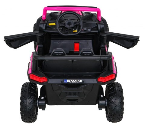 Buggy UTV 2000M Racing Auto na akumulator Różowy + MP3 Dźwięki Światła + Pilot + Wolny Start Buggy UTV 2000M Racing Auto na akumulator Różowy + MP3 Dźwięki Światła + Pilot + Wolny Start