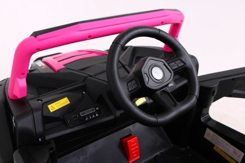 Buggy UTV 2000M Racing Auto na akumulator Różowy + MP3 Dźwięki Światła + Pilot + Wolny Start Buggy UTV 2000M Racing Auto na akumulator Różowy + MP3 Dźwięki Światła + Pilot + Wolny Start